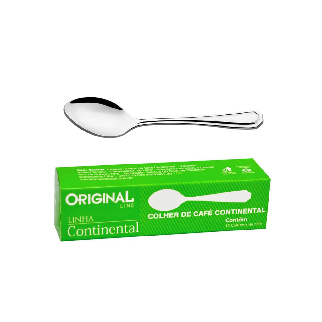 Kit Colheres Café Aço Inox 12 Peças Colher Café Sobremesa