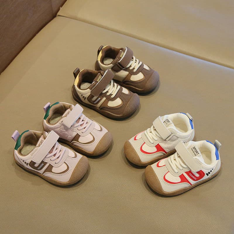 Bebê de sola macia primavera outono sapatos de caminhada novo estilo 2025 outono novo estilo bebê funcional crianças men