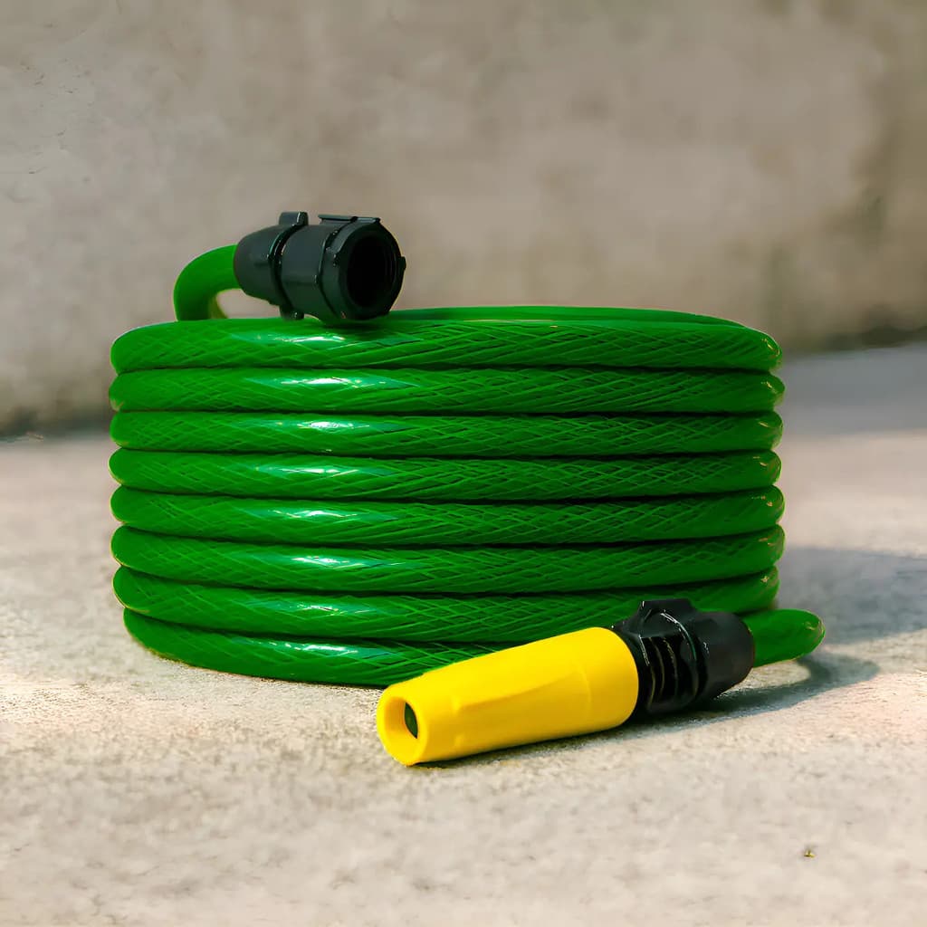 Mangueira de Jardim 35 m PVC Reforçada 1/2 pol. com Esguicho Regulável