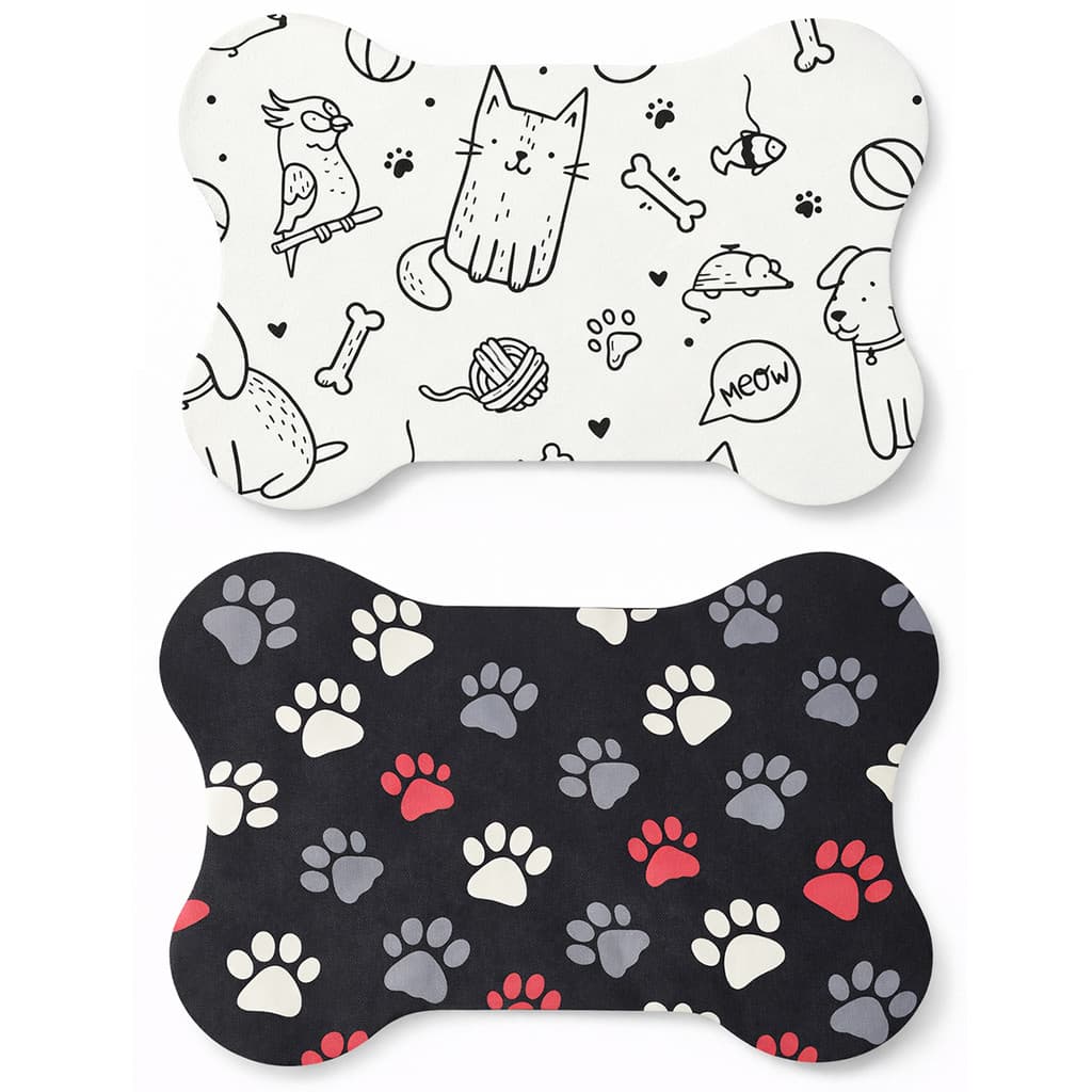 Tapete Para Comedouro Pet Chachorro Gato Antiderrapante Grande