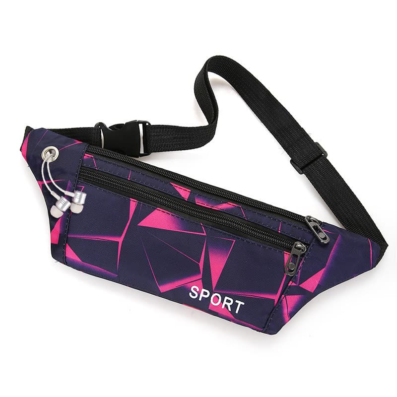 Bolsa de cintura para corrida à prova d'água, multifuncional, masculina, feminina, esportiva, cinto para celular, equipa
