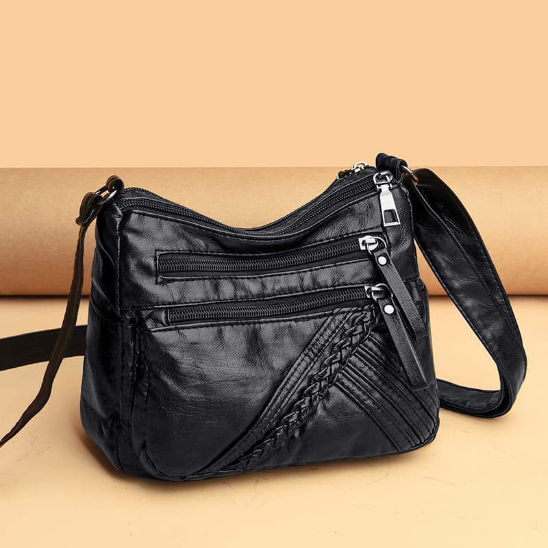Versão coreana bolsa transversal feminina de meia-idade mãe idosa de meia-idade compras de um ombro Co