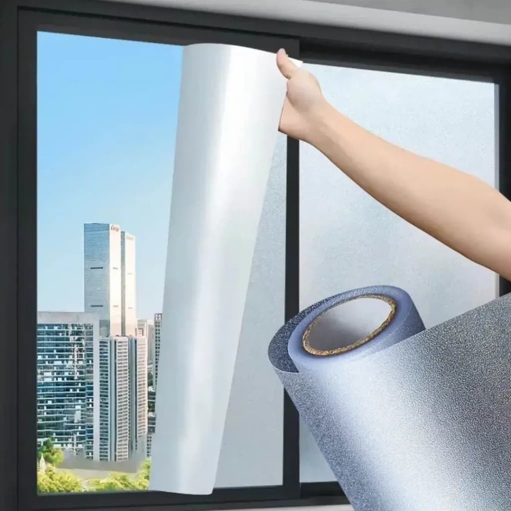 Película de privacidade fosca de 3m x 60cm, adequada para janela, vidro, porta de chuveiro, banheiro à prova d'água