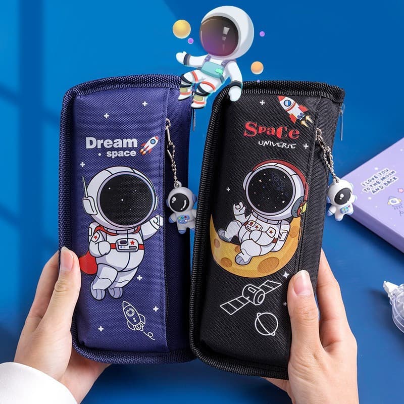 Estojo De Lápis De 4 Camadas De Grande Capacidade Papelaria Para Menino De Astronauta Estojo De Lápis De Cor,MLONG