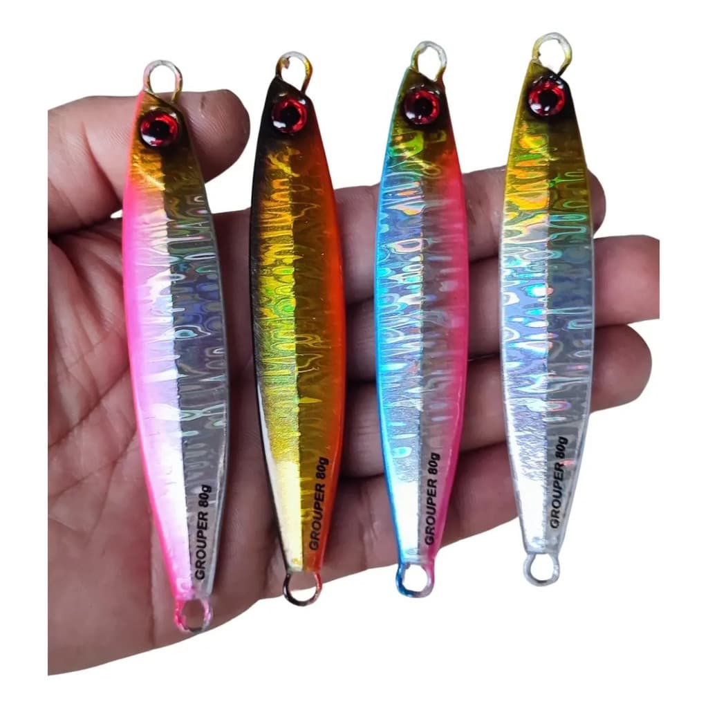 Isca Artificial Para Pesca Jumping Jig 80g Grouper