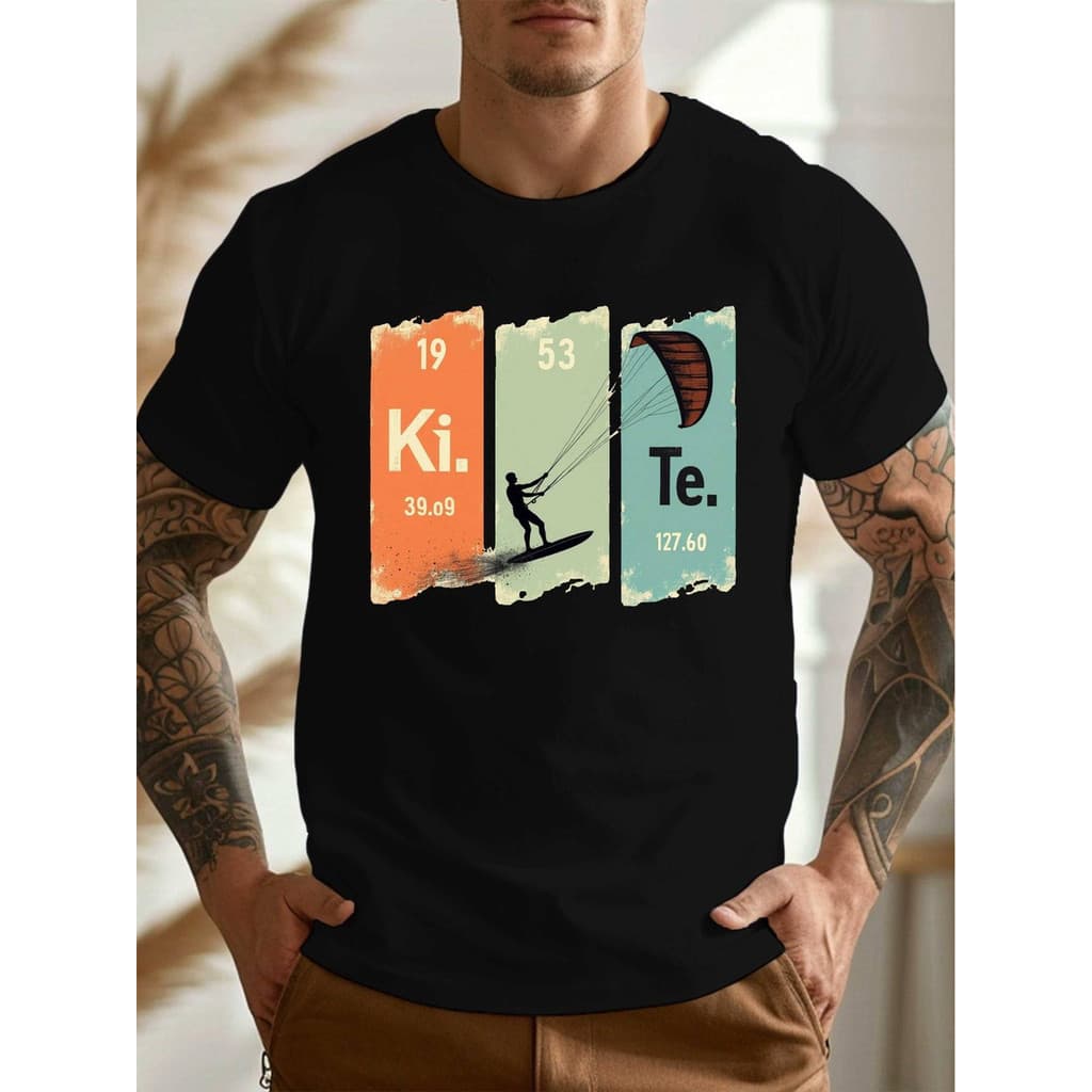 Camiseta Masculina Kite Surf Flysurfing 100% Algodão Premium