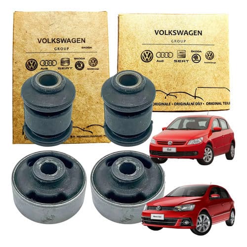 Kit 4 Bucha Bandeja Balança Dianteira Original Vw Gol Fox Up