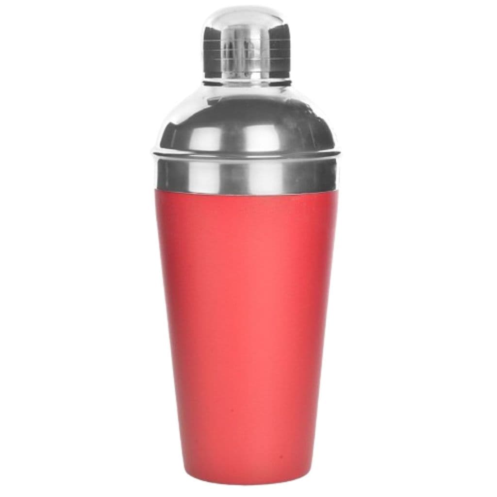 Kit 3 und - Coqueteleira Shakeira - Inox - Cherry Vermelho - 500ml