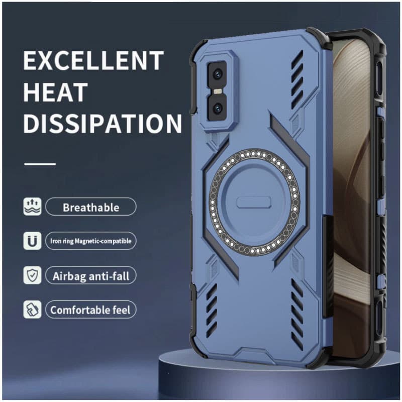 Armadura Magnética Caso Para Infinix GT 30 Pro Carregamento Sem Fio Dissipação De Calor Capa À Prova De Choque 30Pro Tel