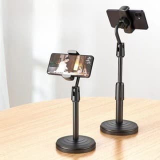 Suporte Para Celular e Tablet Dobrável Ajustável Apoio Mesa