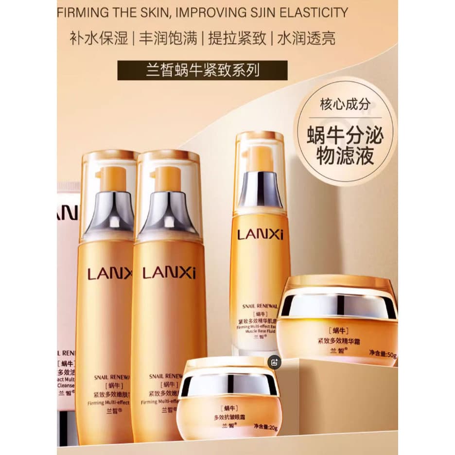 Lanxi Caracol Produtos de Cuidados com a Pele Hidratante Hidratante Firmador Loção Antirrugas Creme para os Olhos Creme