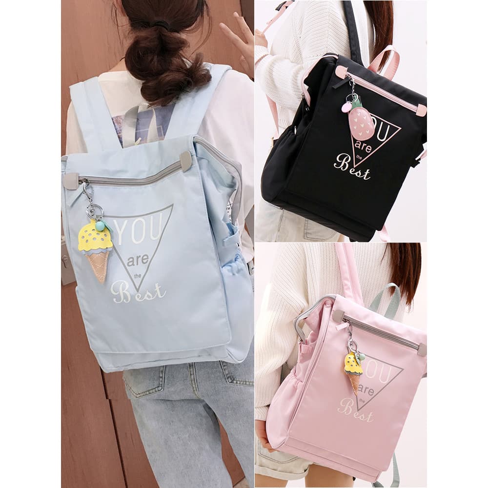 Mochila escolar para meninas do ensino médio, grande capacidade, estudantes da escola primária, 2026, novo estilo, terce
