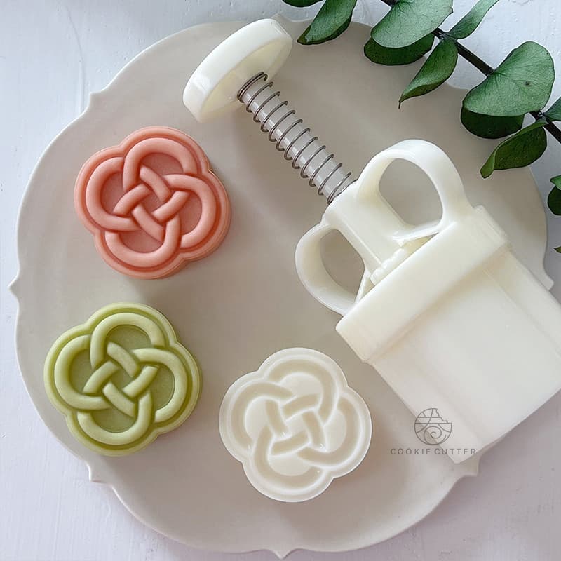 50g63g nó chinês Mid-Autumn Festival Mooncake molde estilo chinês palácio estilo felicidade nó ano novo pastelaria Mung