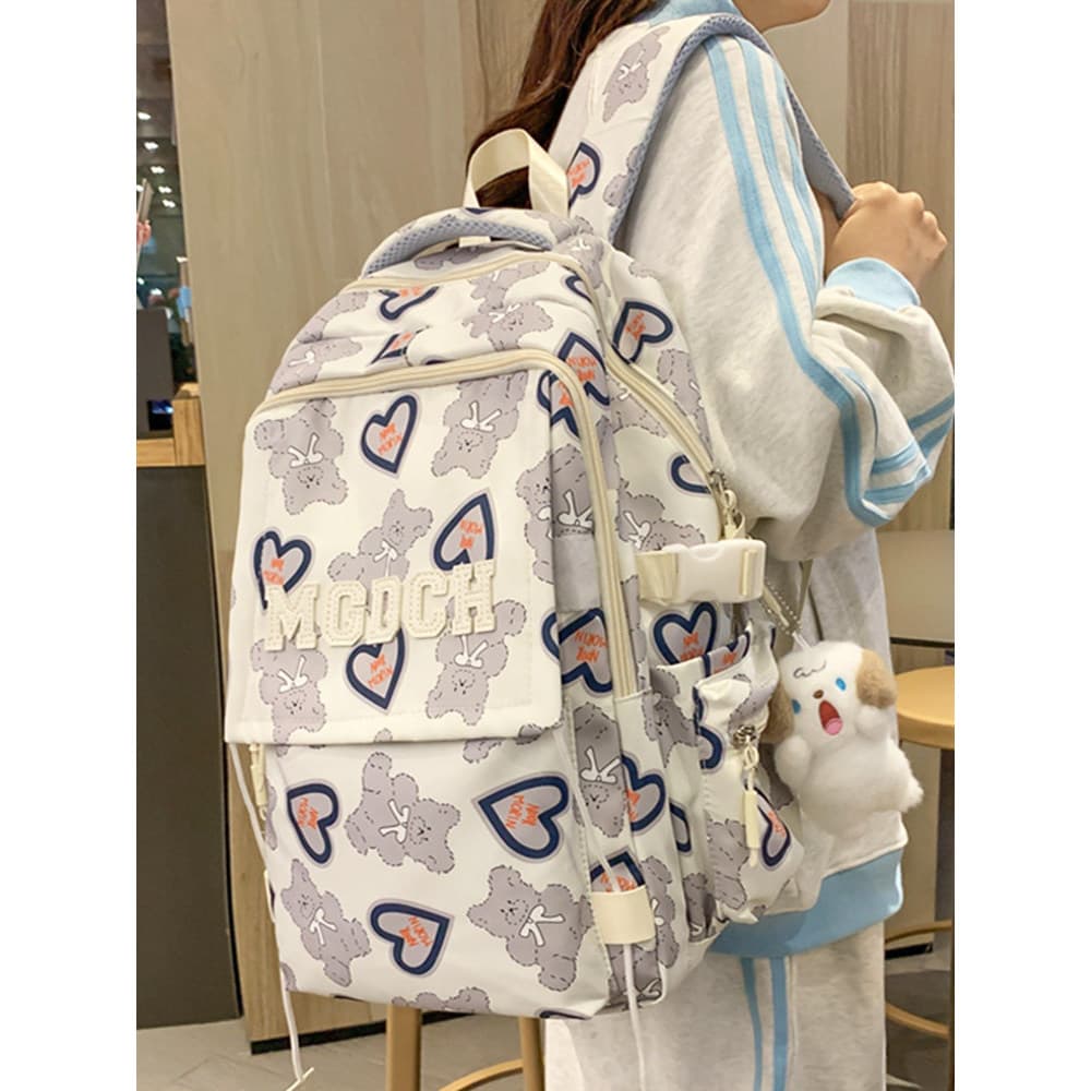 Mochila para reduzir a carga da coluna, grande capacidade, estudantes do ensino médio, estudantes do ensino médio, mochi