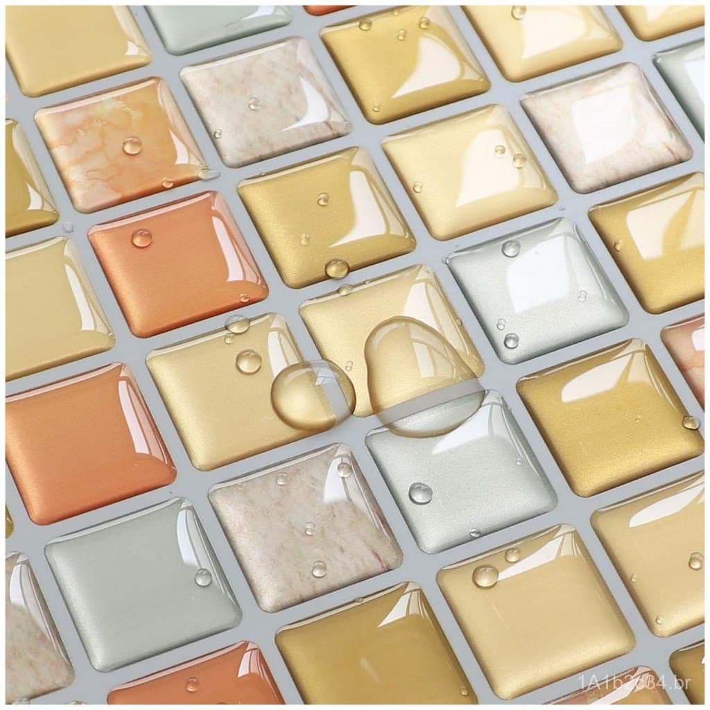 Adesivos de parede em mosaico 3D, à prova d'água e de óleo para cozinha e banheiro, adesivos decorativos, direto do fabr