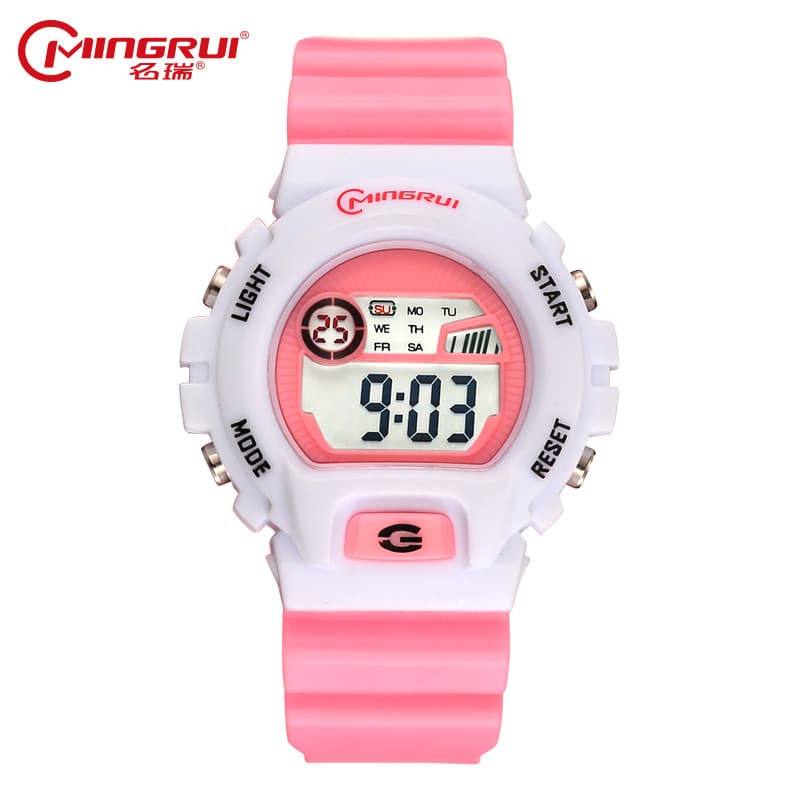 Estudantes do ensino fundamental relógio eletrônico meninos meninas moda à prova dwaterproof água luminosa crianças mult