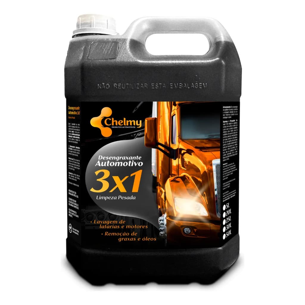 CHELMY DESENGRAXANTE AUTOMOTIVO 3X1 - 5 LITROS