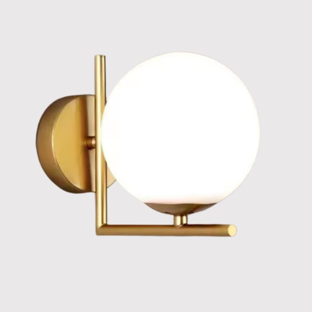 Arandela de Parede LED Estilo Nórdico–Luminária Decorativa Sofisticada, Cor Dourada, Design Luxuoso