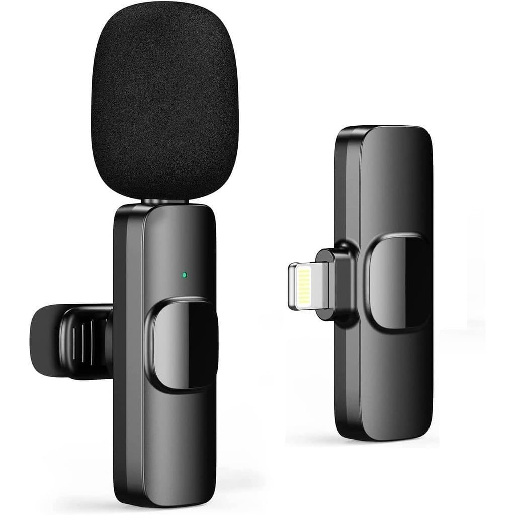 Microfone De Lapela Sem Fio K9 Vlog Compatível Com Tipo C E iPhone