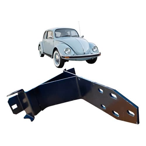 Suporte Para Choque Fusca 1976 E 1977 Traseiro Esquerdo  Preto