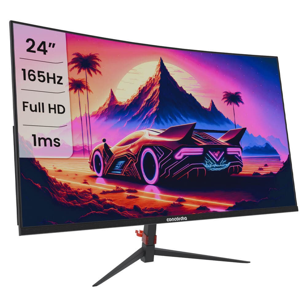 Monitor Concórdia Gamer Curvo CZ238F 23.8" 165hz LED Full HD HDMI DP USB SRGB 99% Freesync Premium - Outlet