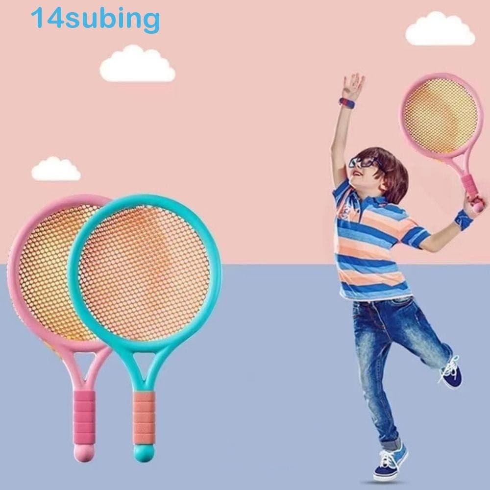 Conjunto De Raquetes De Badminton SUBING , Plástico Antiderrapantes Portáteis Com Bola , Alça Confortável