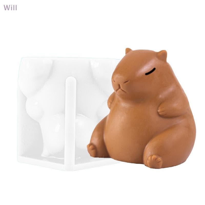 Bonito Capivara Pudim Molde Mousse De Silicone Creme Bolo Dos Desenhos Animados Decoração Do Cozimento Ferramenta De Pad