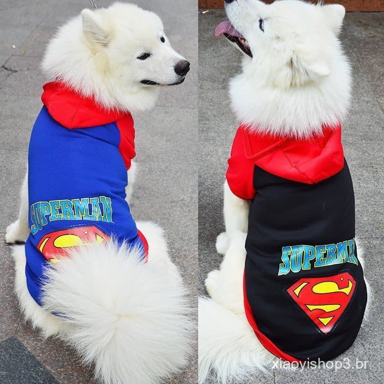 Pet Outono E Inverno Grandes Pequenos Cães Gatos Roupas Superman Batman Cabelo Dourado Satsuma Suprimentos Atacado Para