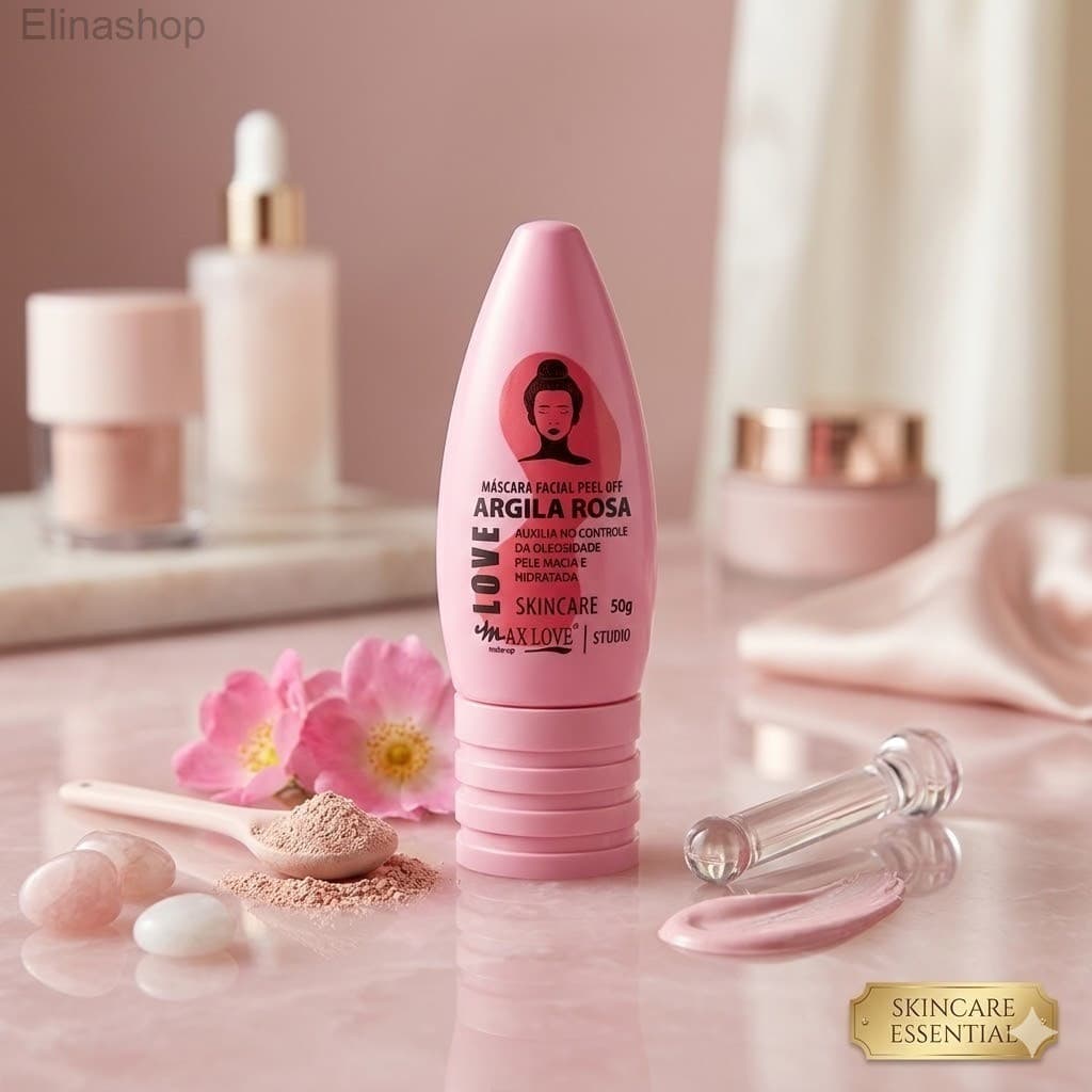 (V)Máscara Facial Peel Off Argila Rosa Max Love com 50gPKD4