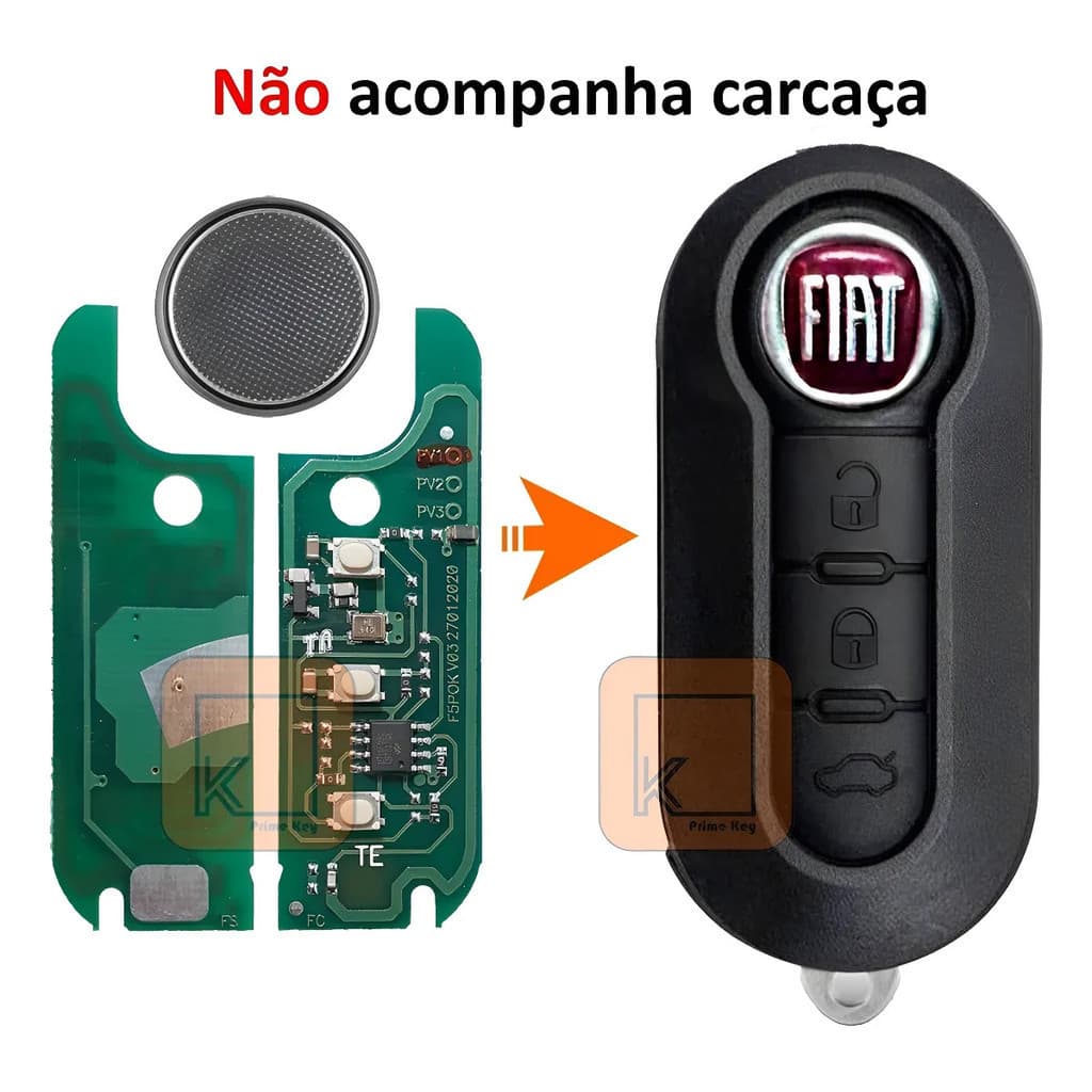 Placa Fiat Positron + Bateria 2032