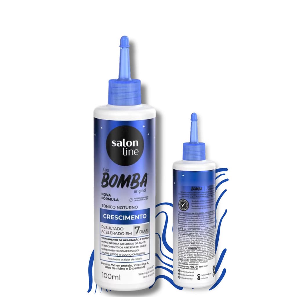Tonico Noturno Liberado SOS Bomba Crescimento Reparação Força Salon Line 100ml
