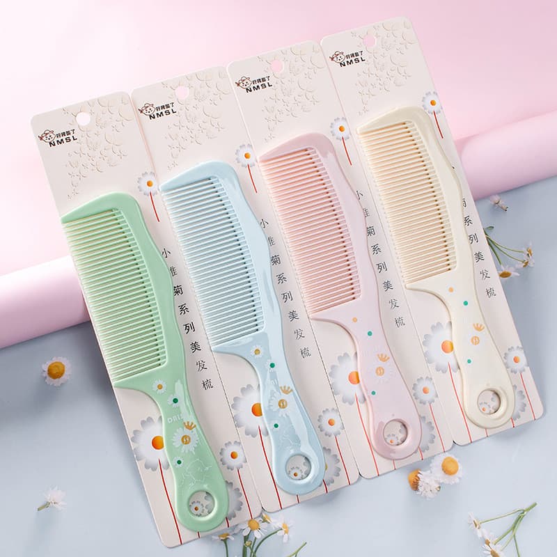 Pequena margarida portátil feminino pente de cabelo longo Anti-estático senhoras dedicado cabelo longo pente de cabeleir