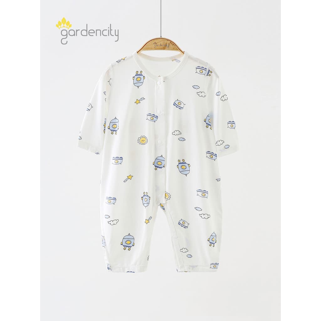Macacão de bebê roupas modais macacão de bebê recém-nascido ar condicionado roupas pijamas tornozelo comprimento manga v