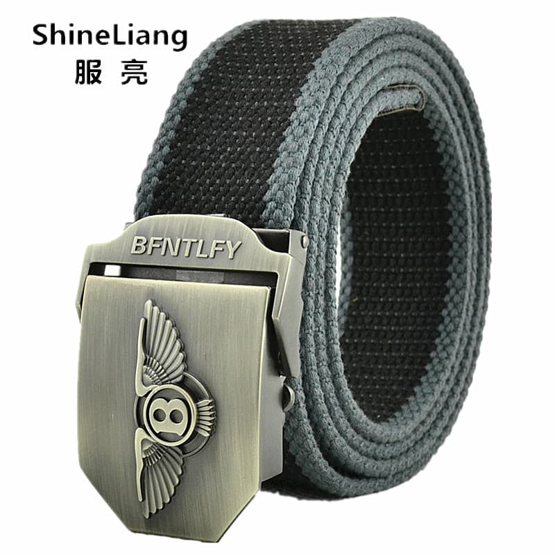 Cinto de lona masculino e feminino, fivela de liga trançada, respirável, largura 3.8cm, versão coreana, cinto juvenil