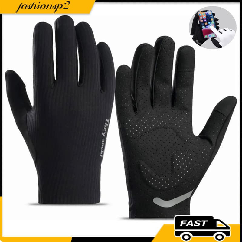 Luva Bike Masculina Leve Antivibração Touch Esporte