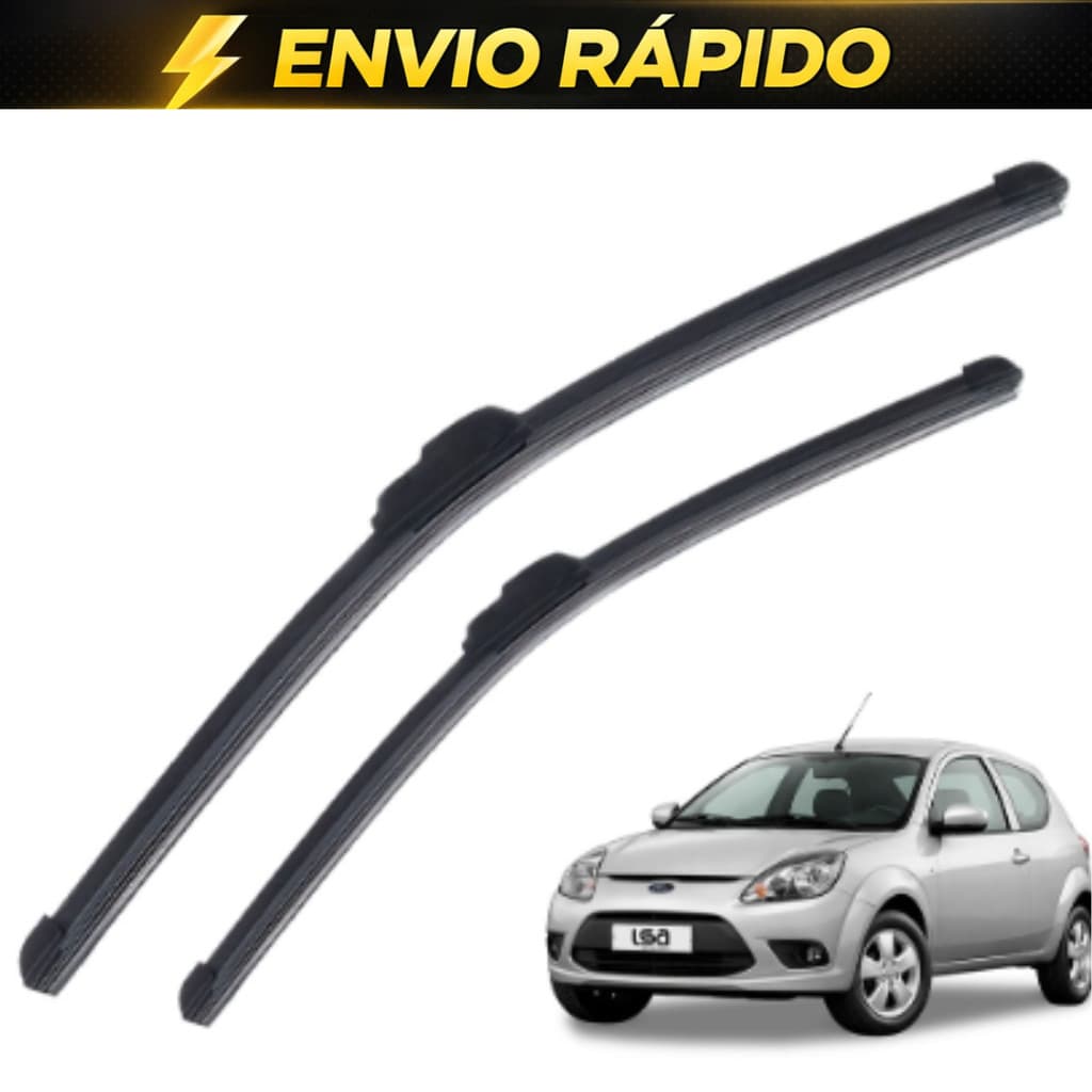 Par de Palhetas para Ford Ka 2008 até 2013 - 19 e 16 Polegadas Limpador do Para brisa Automotiva Silicone