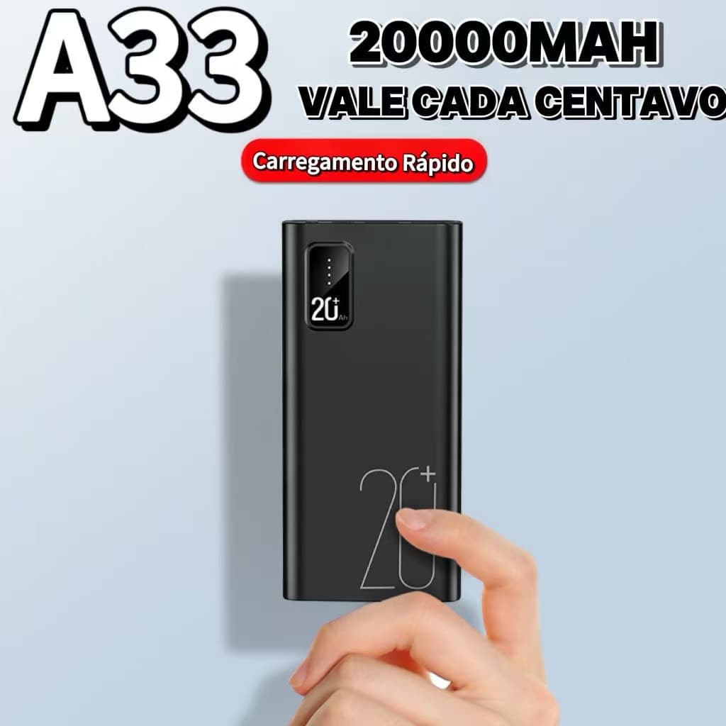 Carregador Portátil 20000mah Banco De Potência De Grande Capacidade usb c Bateria Rápida Para iphone samsung xiaomi