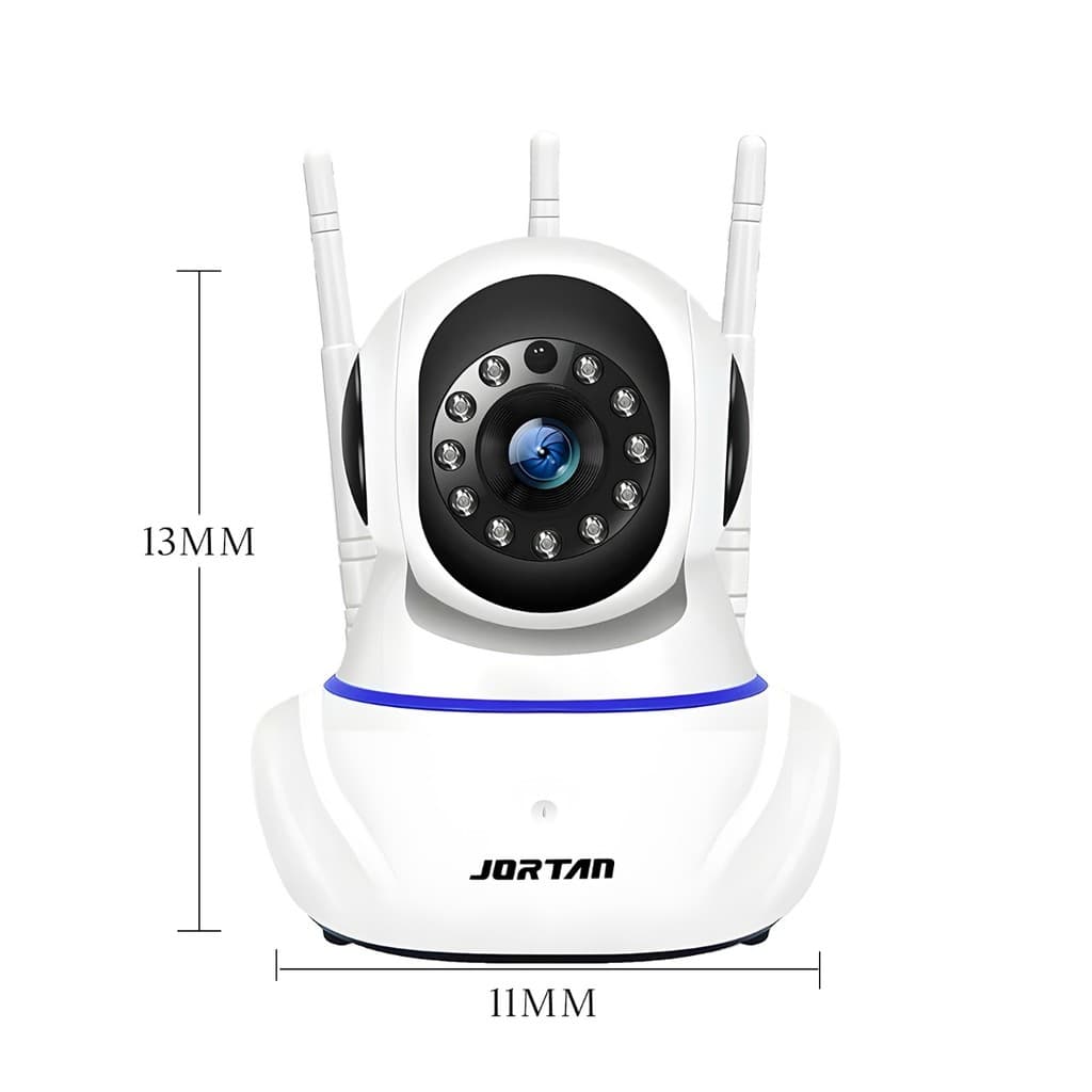 Câmera De Segurança Wi-Fi 3 Antenas Robô 360 IP Visão Noturna Babá Eletrônica