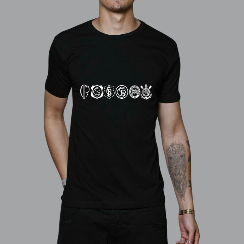 Camiseta Personalizada Timão SCCP Exclusiva Torcedor Corinthians 100% algodão P ao G3 Plus Size
