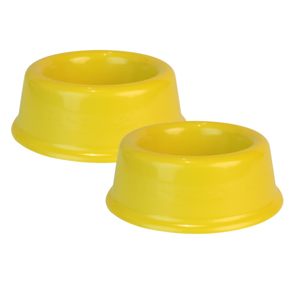 Kit 2 Comedouros Bebedouros 800ml Potes Vasilhas Ração Cachorros Gatos Pet Shop Plástico Reforçado