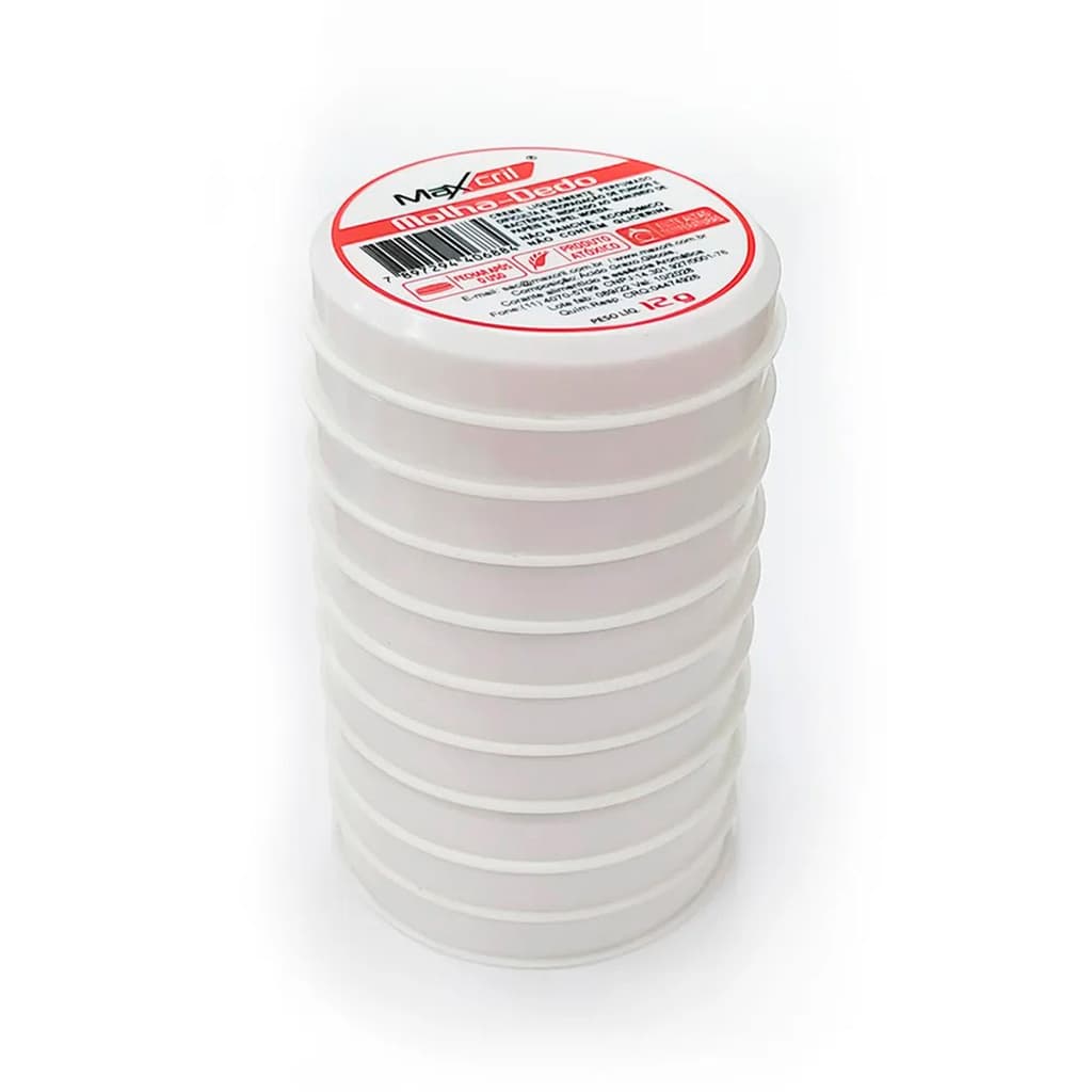 MOLHA DEDO MAXCRIL C/10 12G PARA PESSOAS QUE MEXEM COM PAPEL