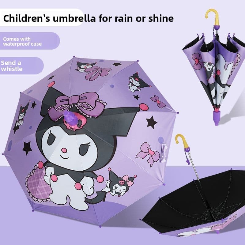 Kuromi Guarda-chuva Infantil Nova Princesa Alunos da Escola Primária Jardim de Infância Durável Chuva ou Chuva Guarda-ch