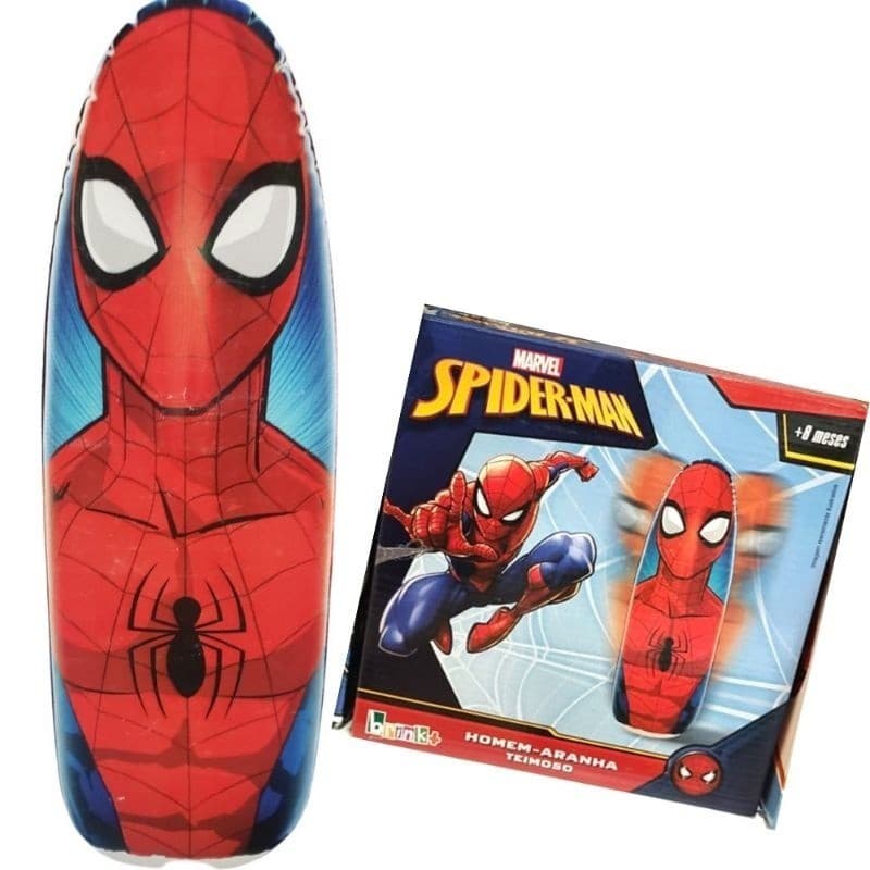 Boneco João Bobo / João Teimoso Homem Aranha - inflável