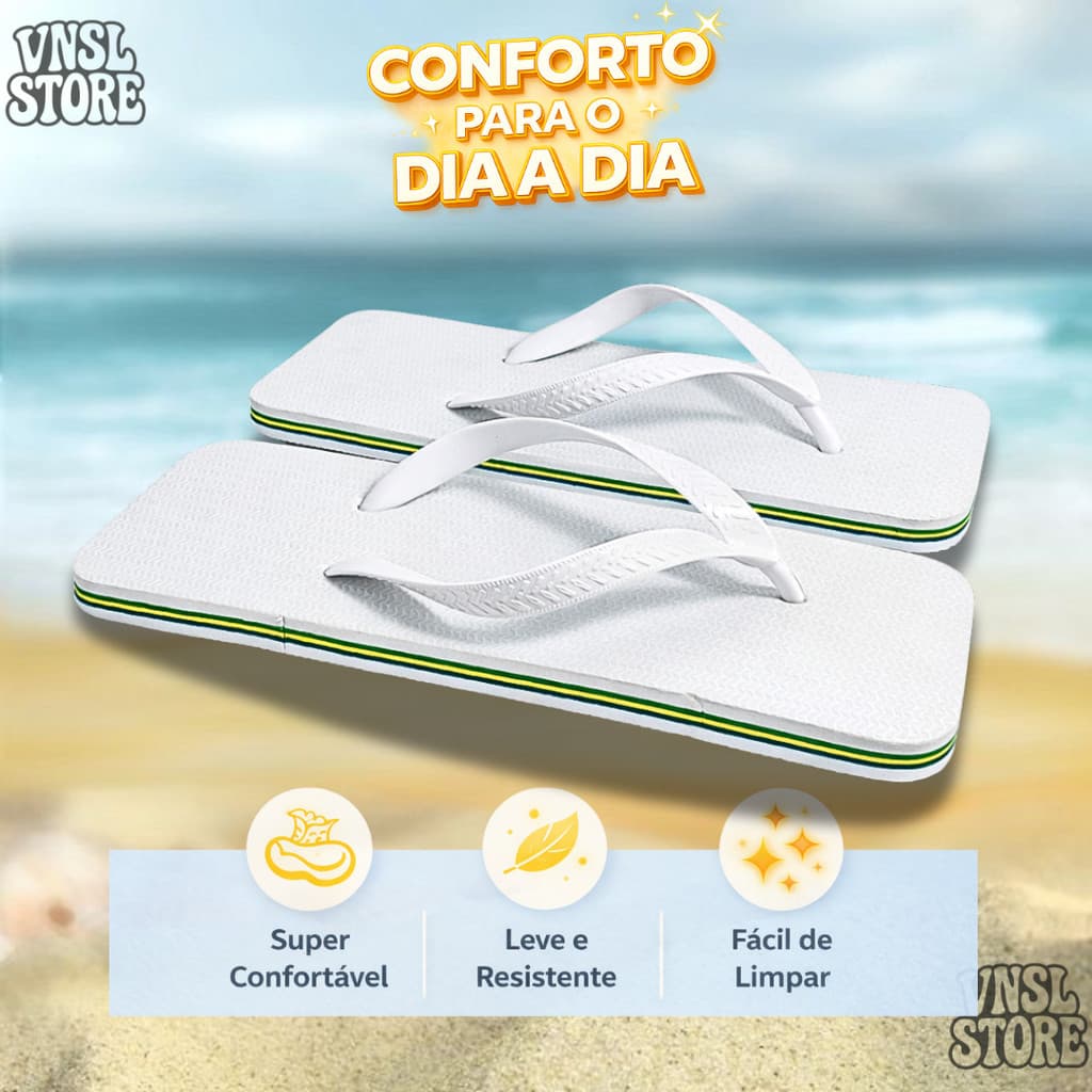 Chinelo Quadrado Tendência 2026 Sandália Unissex Estilo Moderno Super Confortável