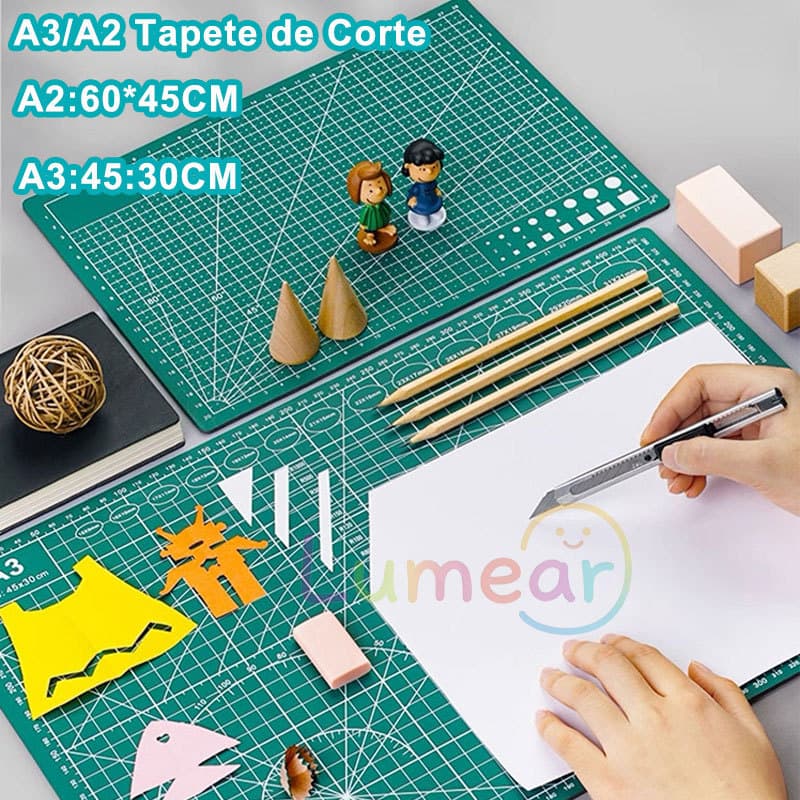 Base De Corte AA2/A3 Dupla Face Patchwork Artesanato Cores Profissional Patchwork Artesanato DIY