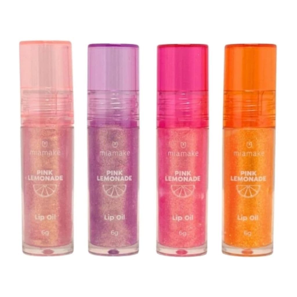 Kit c/ 4 Lip Oil Pink Lemonade Mia Make 607