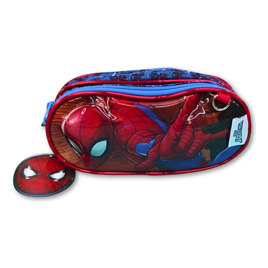 Estojo Escolar Homem Aranha Infantil Marvel Original Grande Reforçado