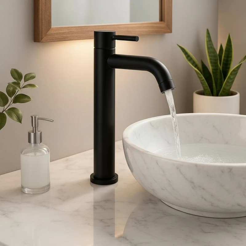 Torneira Gourmet Cozinha Banheiro Inox 304 Alta Moderna Água Fria Bancada