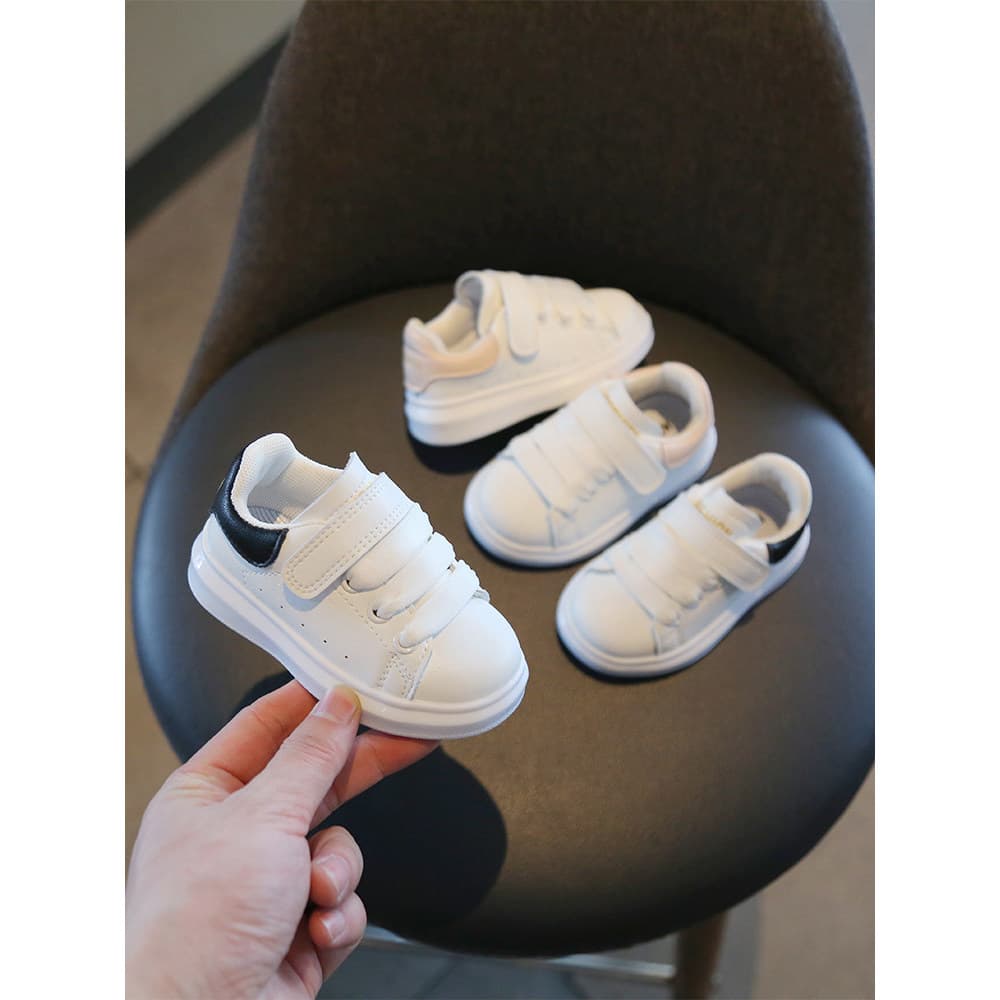 Crianças esportes McQueen sapatos brancos bebê primavera outono sapatos de sola macia da criança meninas tênis meninos s