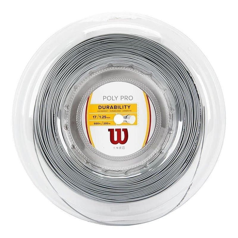 Corda Wilson Poly Pro 17l 1.25mm Prata - Rolo Com 200 m